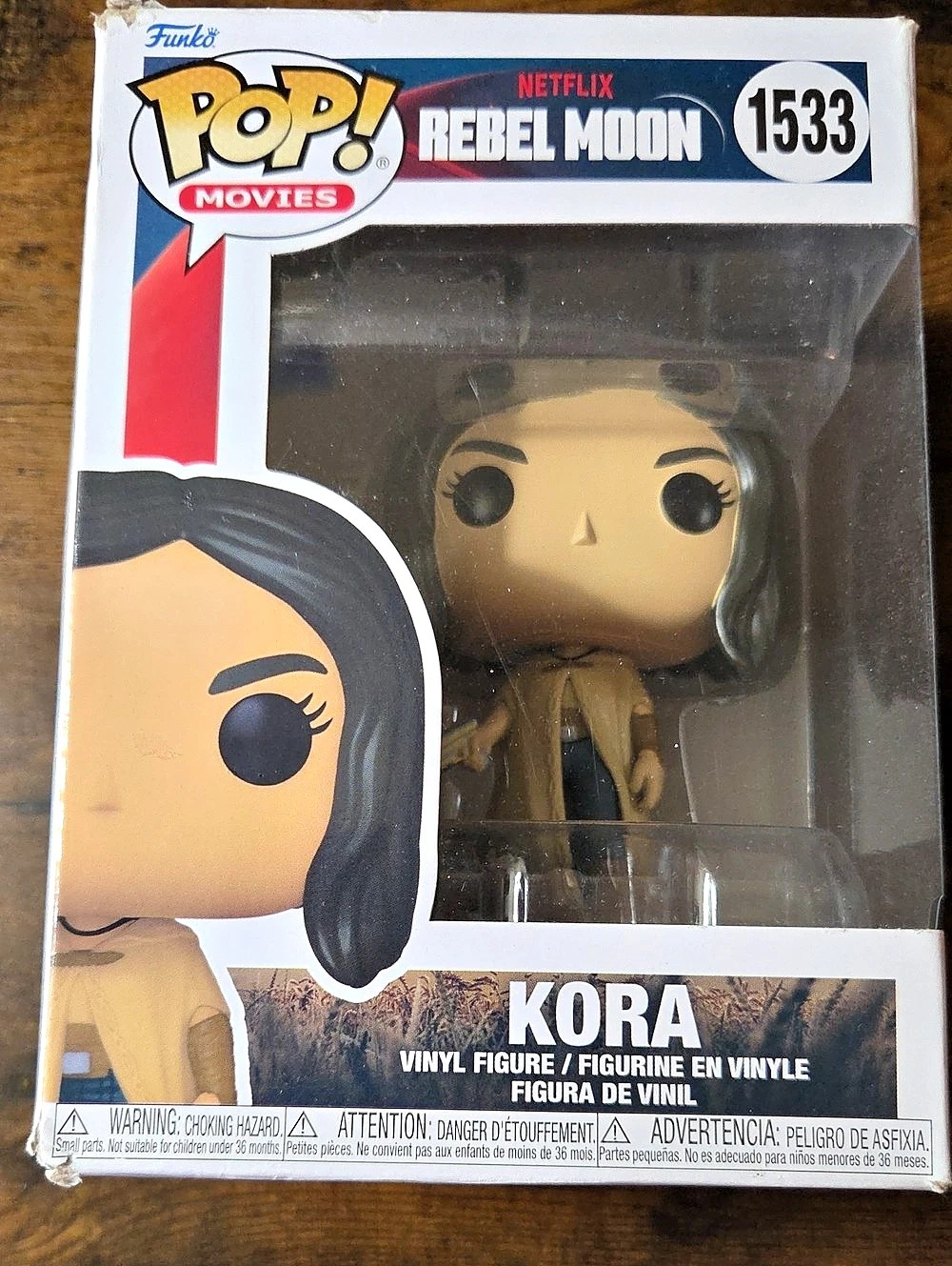 Funko Pop! Movies Rebel Moon Kora #1533 Vinyl Figure in Brown & Black